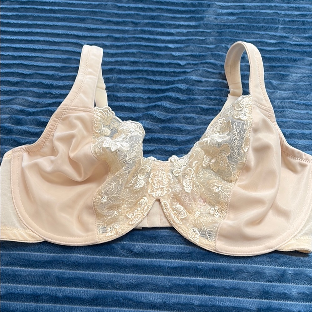 Elegant Cream Lace Bra
